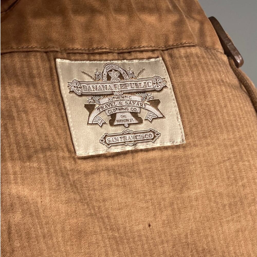 Banana Republic Vintage Cotton Field Safari Jacket 90s Y2K ~ Men M | Women L/ XL - Picture 10 of 11